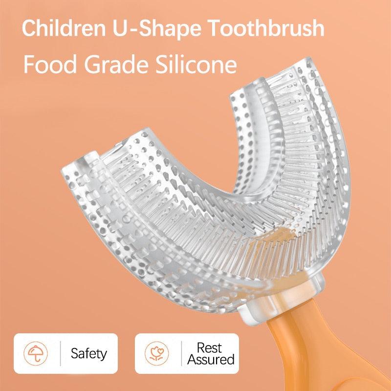 Escova de dentes infantil - em formato de U - Giro Global